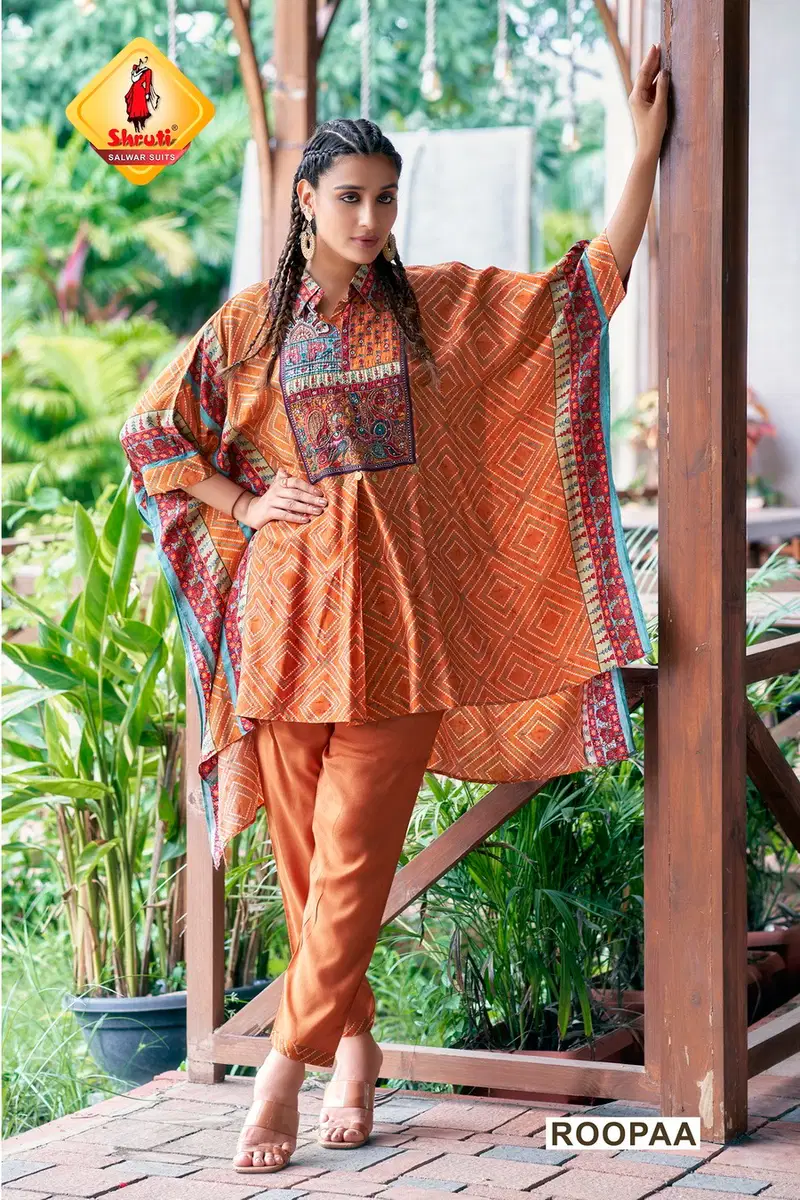 Tohfa By Shruti Masleen Printed Western Ladies Top With Bottom Orders In India